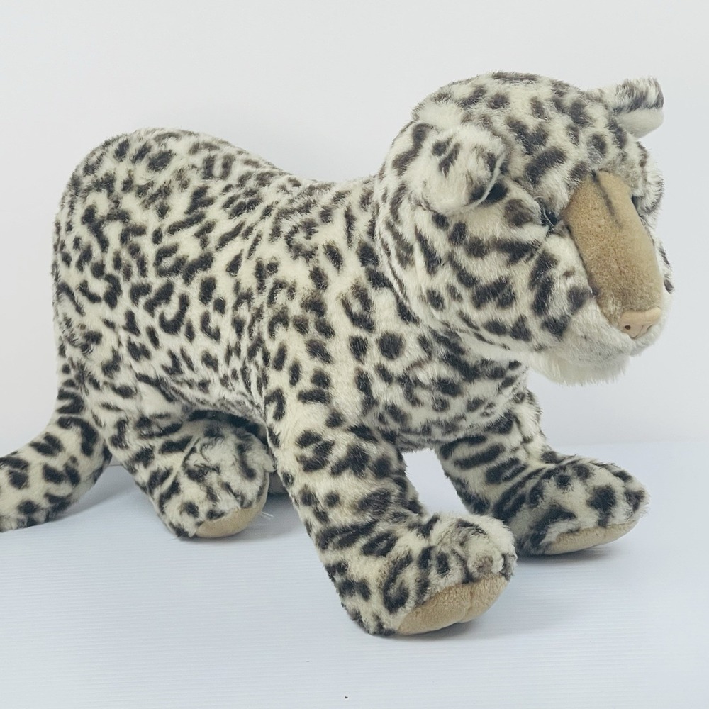 Pier 1 Imports Plush Leopard Cheetah Stuffed Animal Plush Cat Large 29 in Long